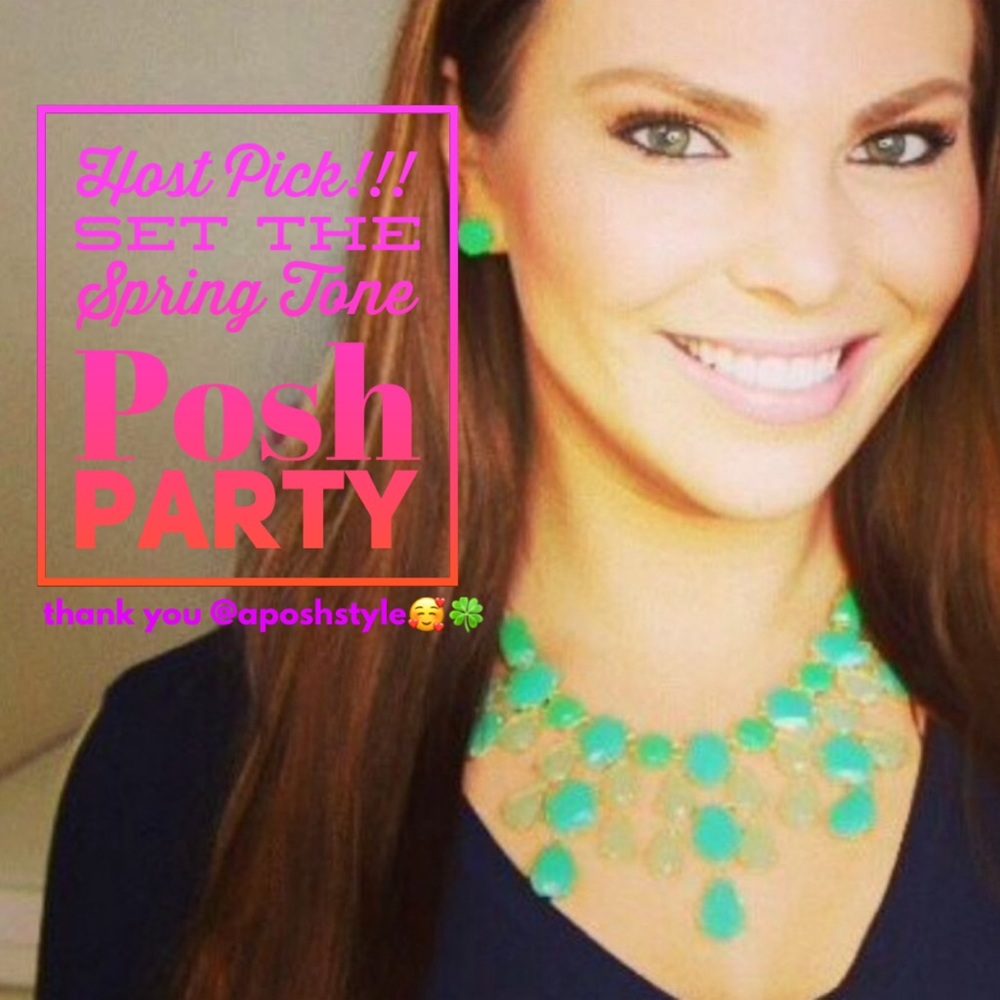 Stella & Dot | Retired Emerald Green+VintageGoldLucky Linden Statement N…